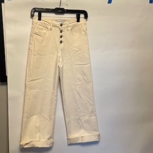 High Rise Crop Wide Leg Jean